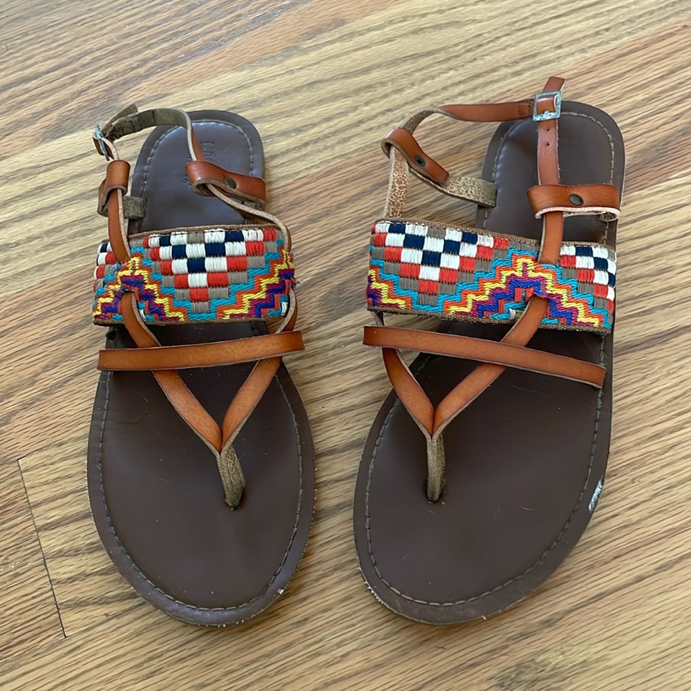 Boho patchwork sandals